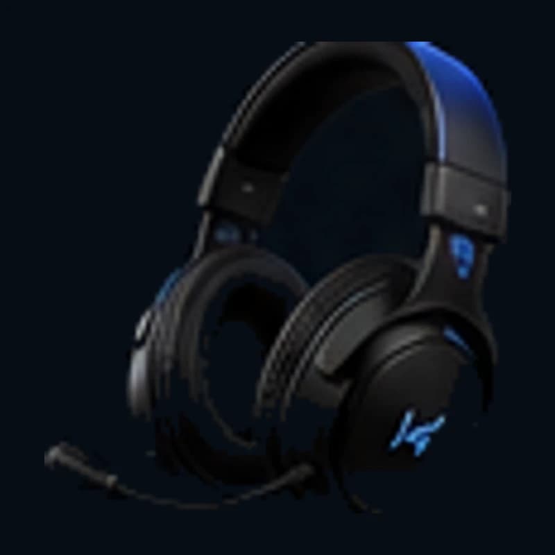 Casque gaming noir et bleu à micro perche, illustrant le Logitech G535 Lightspeed