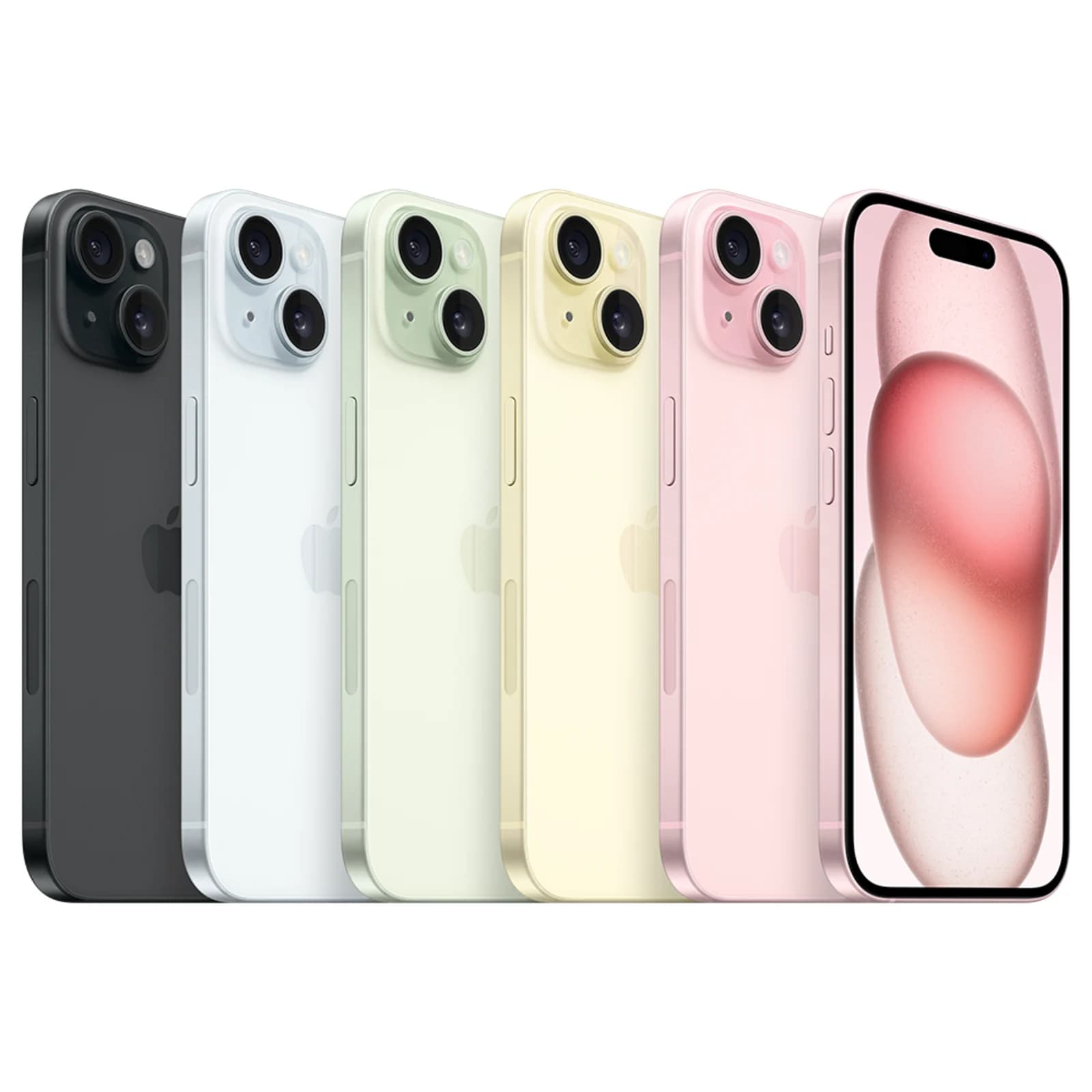 iPhone 15 dans ses différentes finitions
