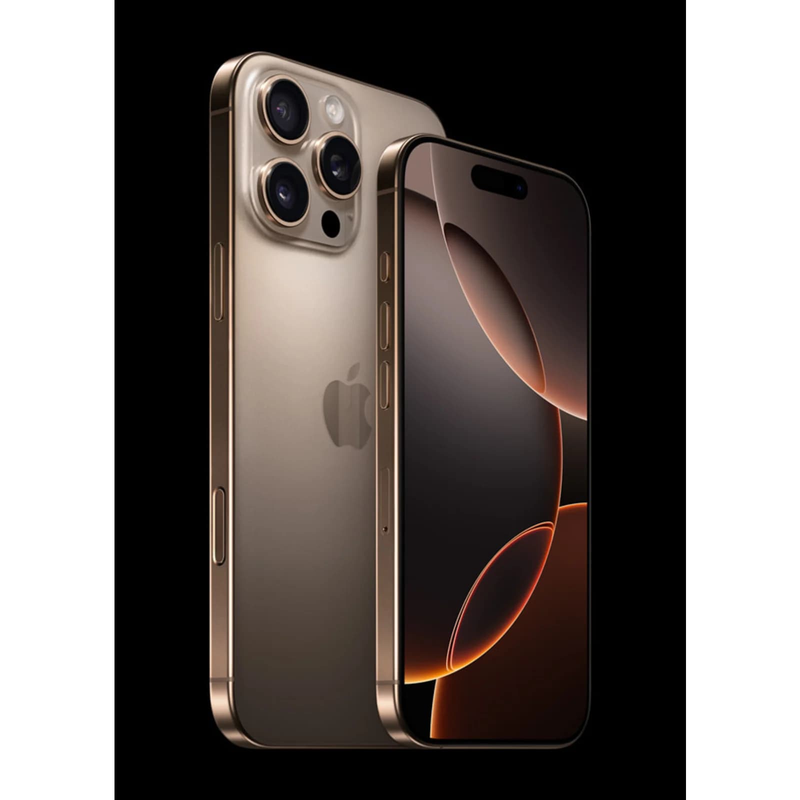 iPhone 16 Pro Max et iPhone 16 Pro en titane désert