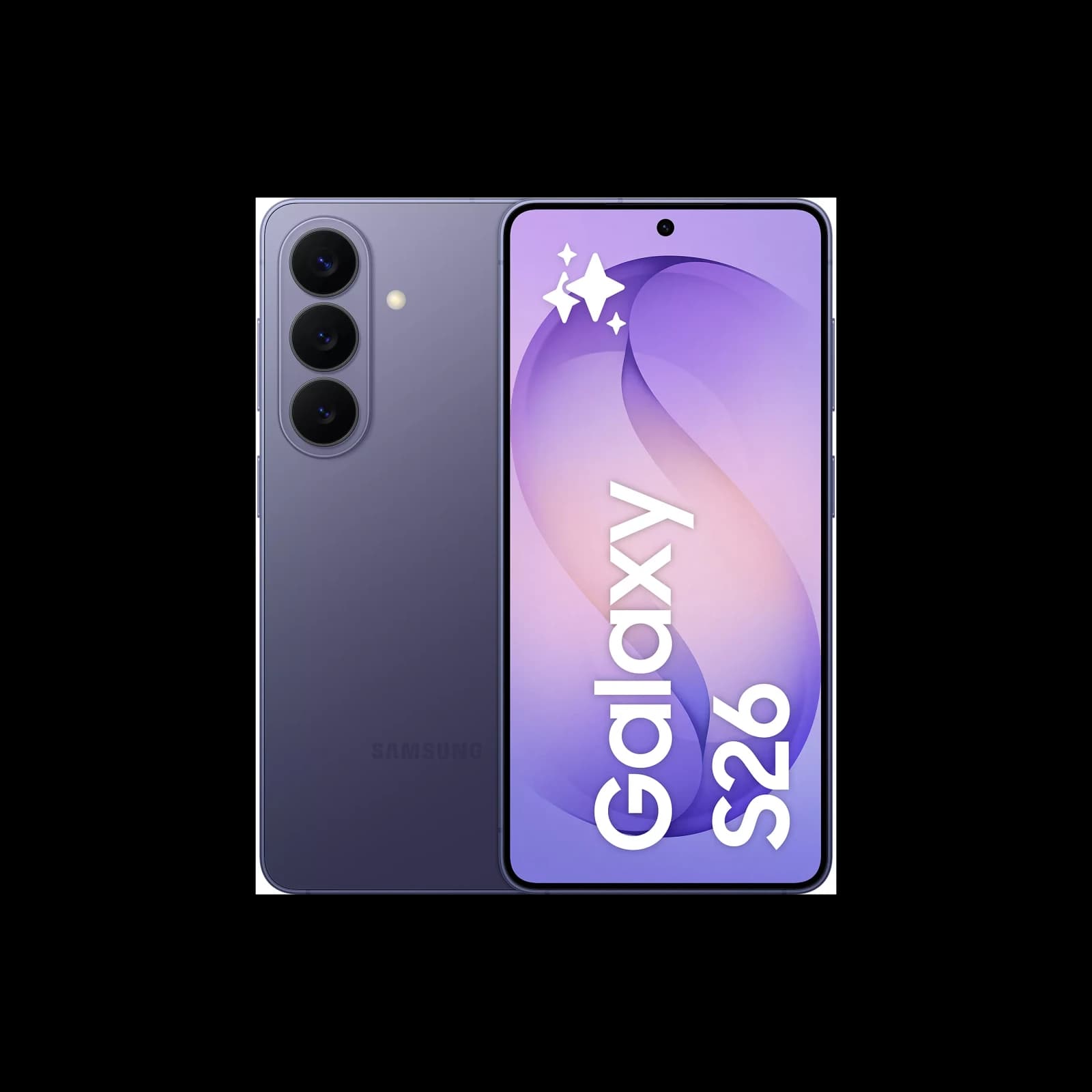 Samsung Galaxy S26 Violet, vues avant et arrière